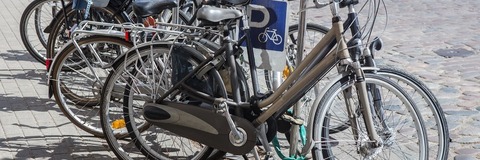 Abgestellte Fahrräder