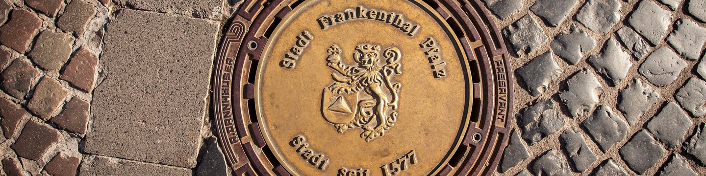 Gullideckel mit Stadtwappen